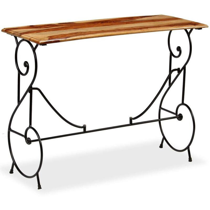 

Mesa consola de madera maciza de sheesham 100x40x75 cm - Hommoo