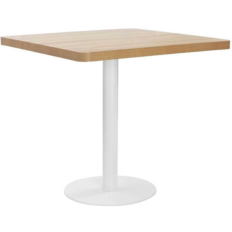 

Mesa de bistró MDF marrón claro 80x80 cm - Hommoo