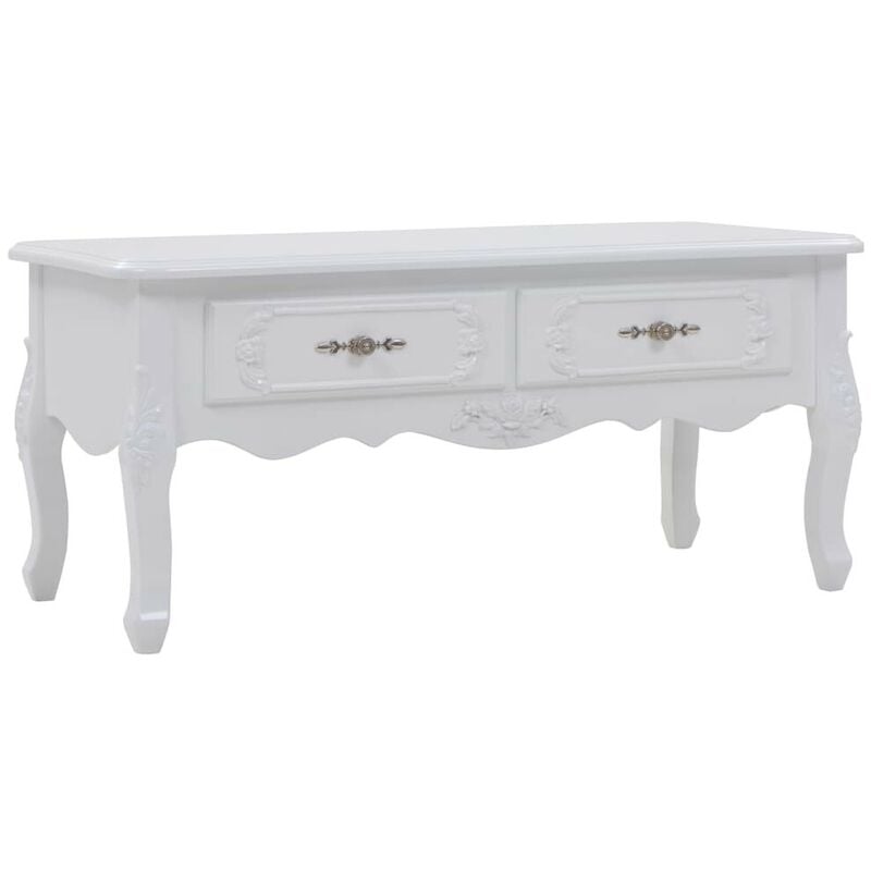 

Mesa de centro 100x50x46 cm blanca - Hommoo