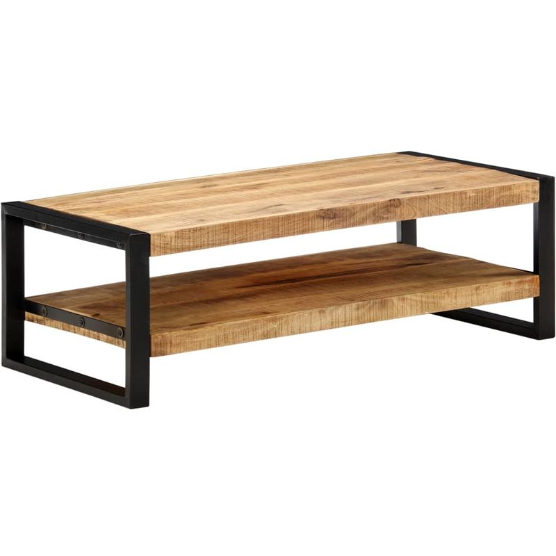 

Mesa de centro de madera maciza de mango 120x60x40 cm - Hommoo