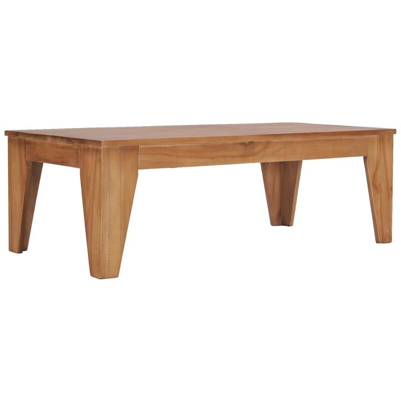 

Mesa de centro madera de teca maciza 120x60x40 cm - Hommoo