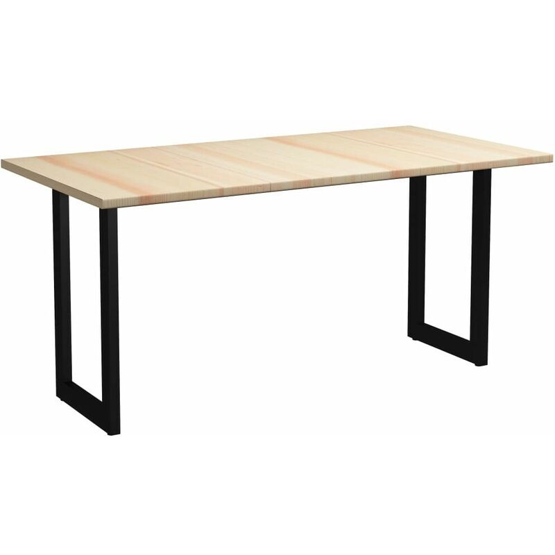 

Mesa de comedor de madera de pino 180x90x76 cm - Hommoo