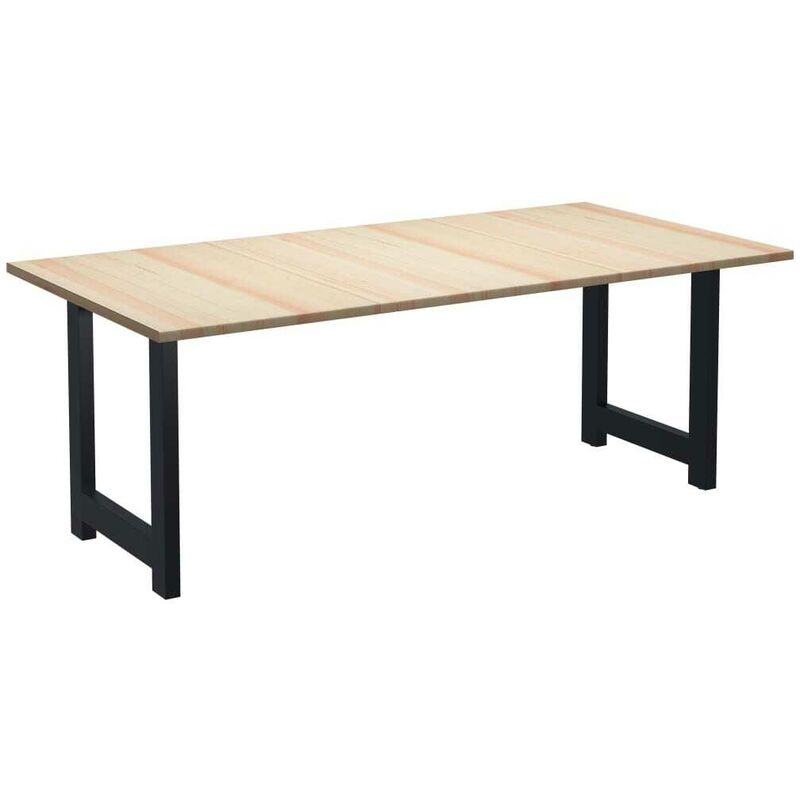 

Mesa de comedor de madera de pino 220x100x76 cm - Hommoo