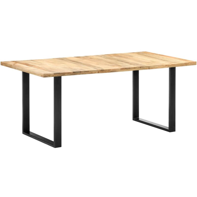 

Mesa de comedor de madera maciza de mango 180x90x76 cm - Hommoo