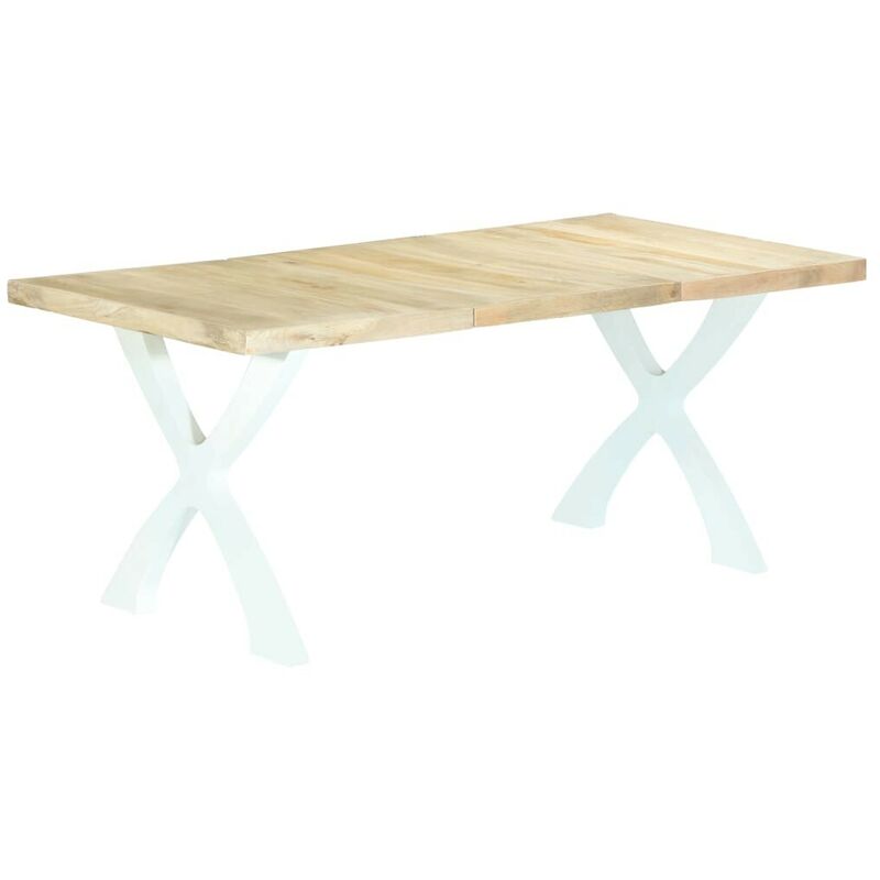 

Mesa de comedor de madera maciza de mango 180x90x76 cm - Hommoo
