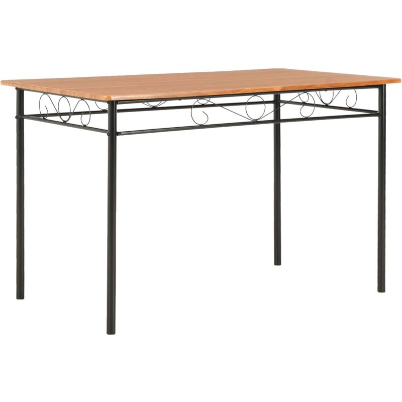 

Mesa de comedor de MDF marrón 120x70x75 cm - Hommoo