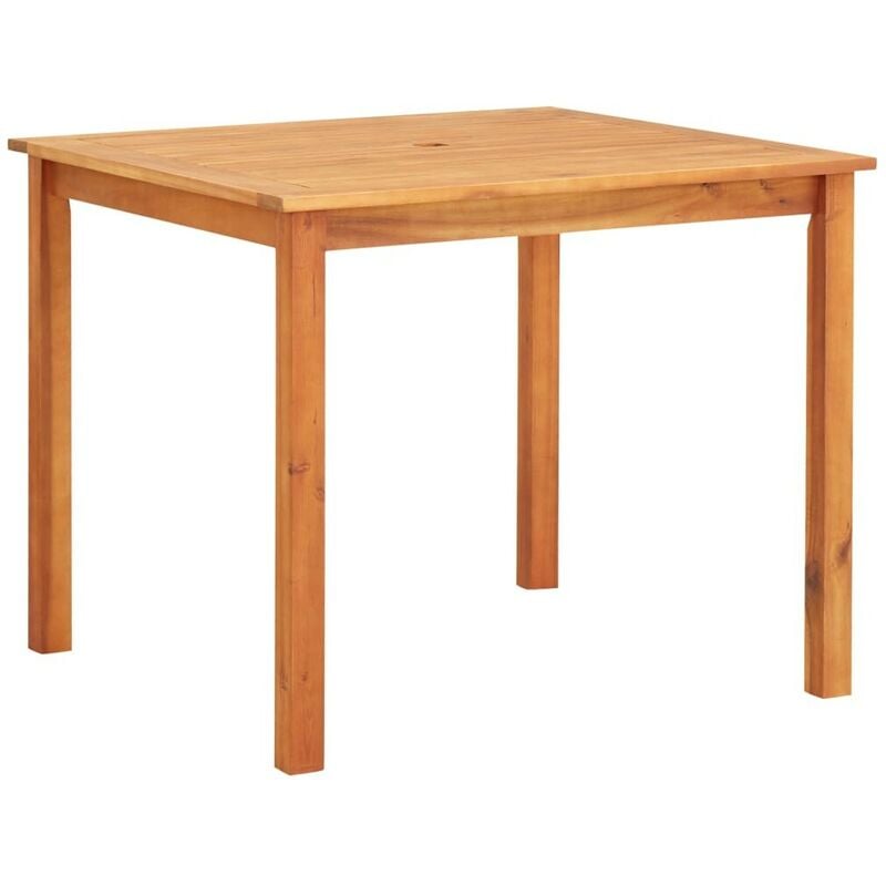 

Mesa de jardín madera maciza de acacia 90x90x74 cm - Hommoo