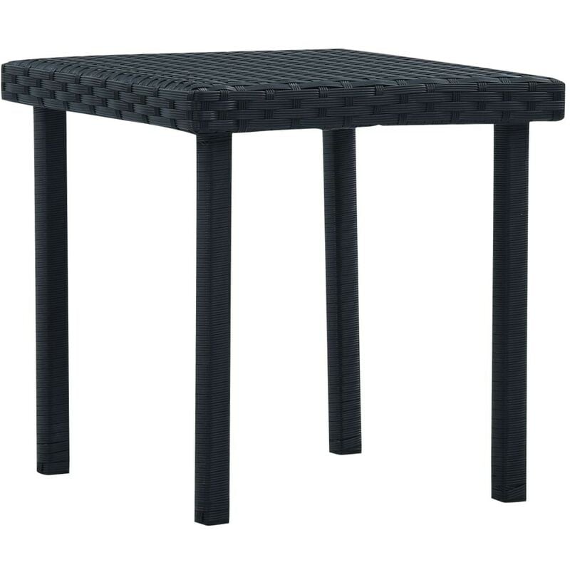 

Mesita de centro de jardín ratán sintético negro 40x40x40 cm - Hommoo