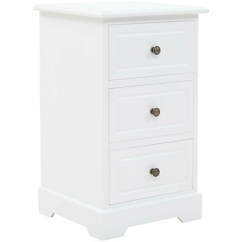 

Mesita de noche MDF y madera de pino 35x32x59 cm - Hommoo