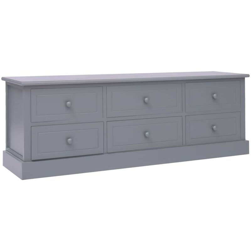 Meuble TV Gris fonce 115 x 30 x 40 cm Bois HDV24667 - Hommoo