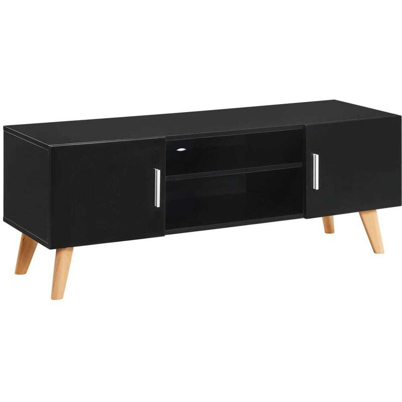 Meuble TV Noir 120x40x46 cm MDF HDV13198 - Hommoo