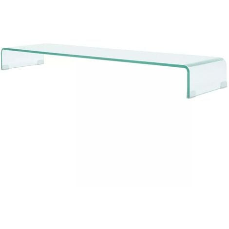 Maison Exclusive - Supporto TV / Rialzo Monitor in Vetro Verde 120x30x13 cm