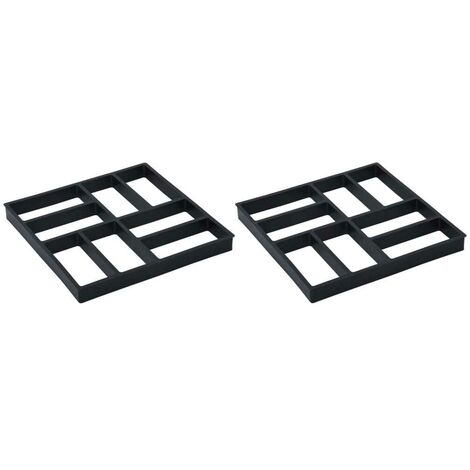 Hommoo Moules a paves 2 pcs 40x40x4 cm Plastique
