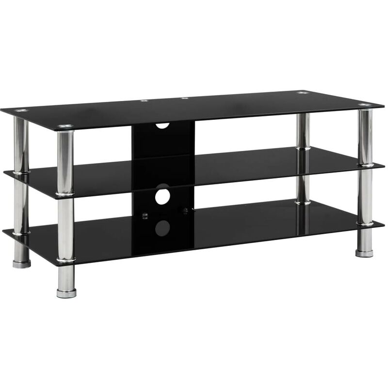 

Mueble para el televisor de vidrio templado 90x40x40 cm - Hommoo