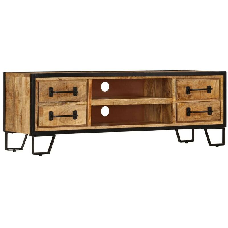 

Mueble para la TV con cajones 120x30x40 cm madera mango maciza - Hommoo