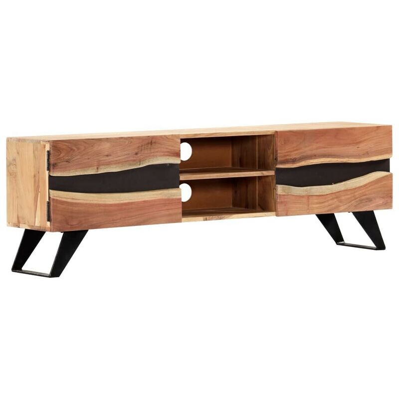 

Mueble para TV 140x30x45 cm madera maciza de acacia - Hommoo