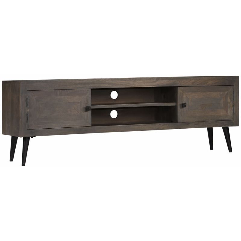 

Mueble para TV de madera maciza de mango 140x30x45 cm - Hommoo