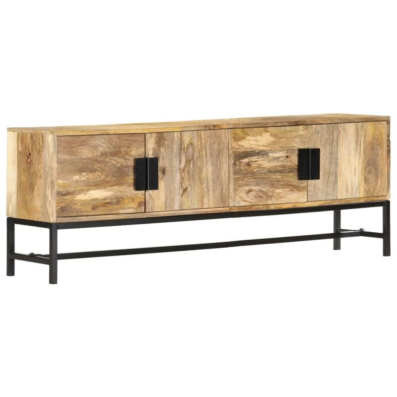 

Mueble para TV de madera maciza de mango 140x30x50 cm - Hommoo