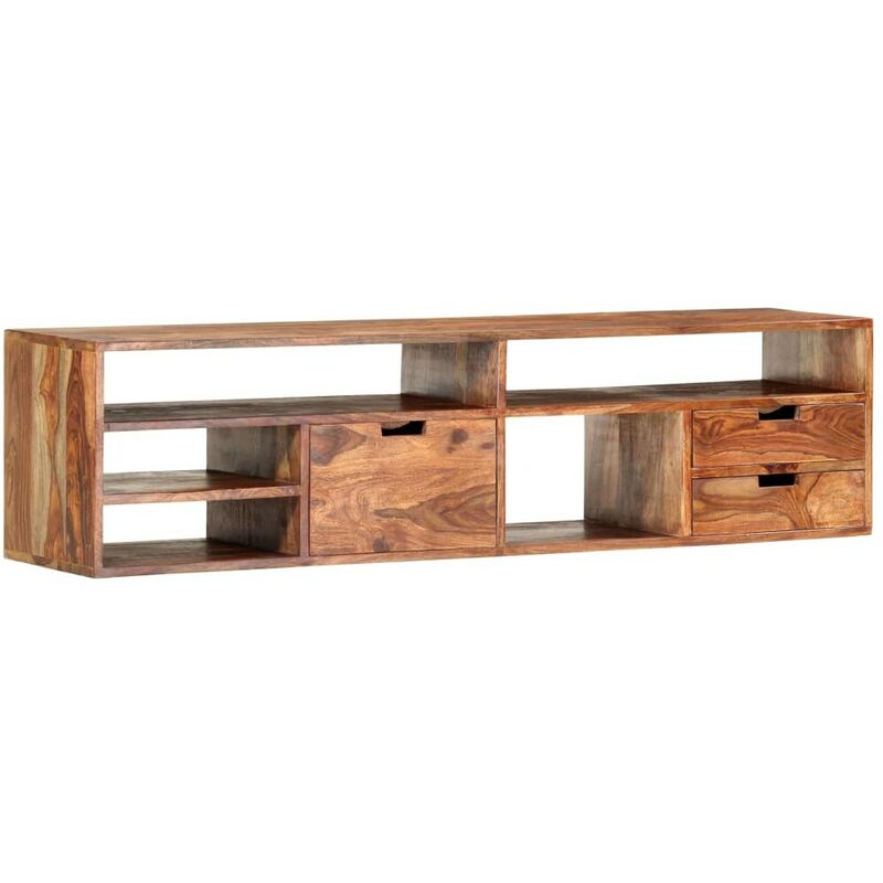 

Mueble para TV de madera maciza de sheesham 140x30x35 cm - Hommoo