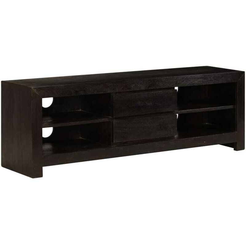 

Mueble para TV madera maciza acacia 120x30x40 cm marrón oscuro - Hommoo