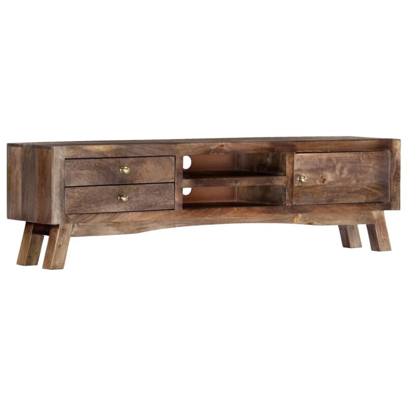 

Mueble para TV madera maciza de mango 140x30x40 cm - Hommoo