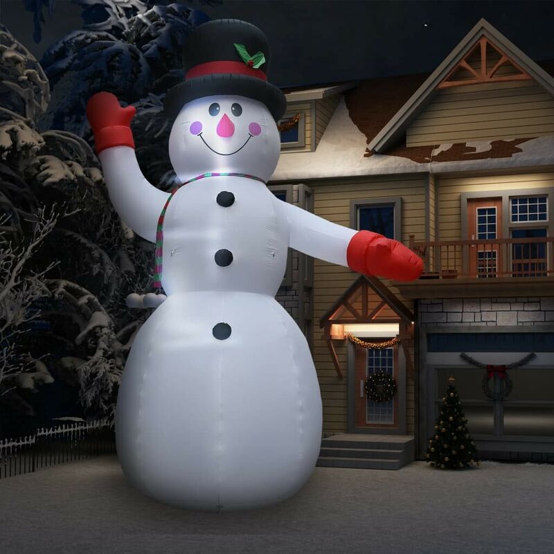 

Hommoo Muñeco de nieve inflable de Navidad con LED IP44 600 cm XXL
