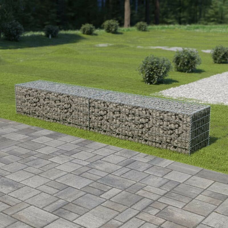 

Muro de gaviones con cubiertas acero galvanizado 300x50x50 cm - Hommoo