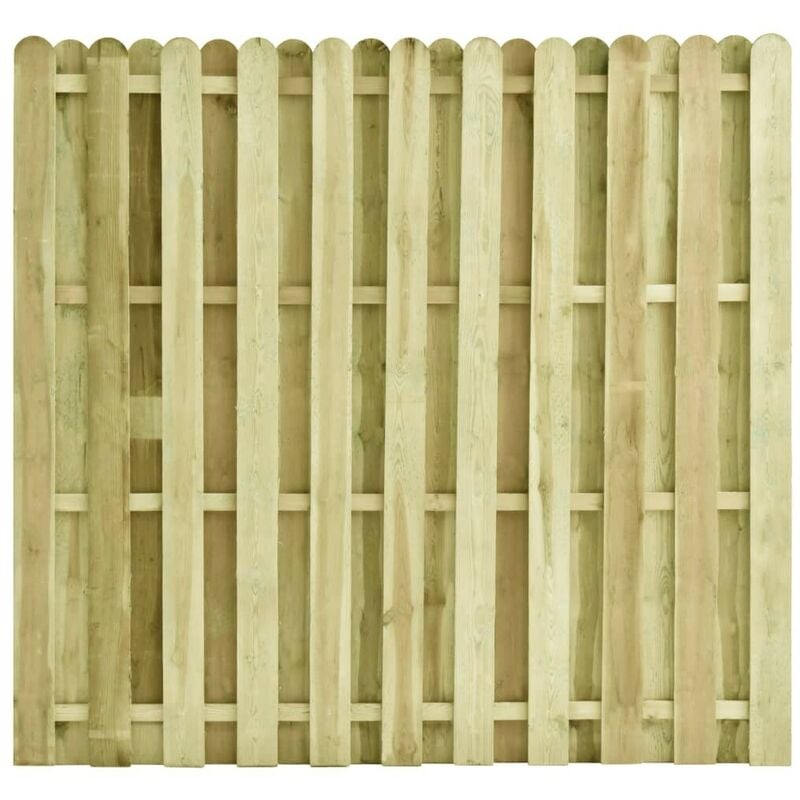 

Panel de valla de madera de pino impregnada 180x170 cm - Hommoo