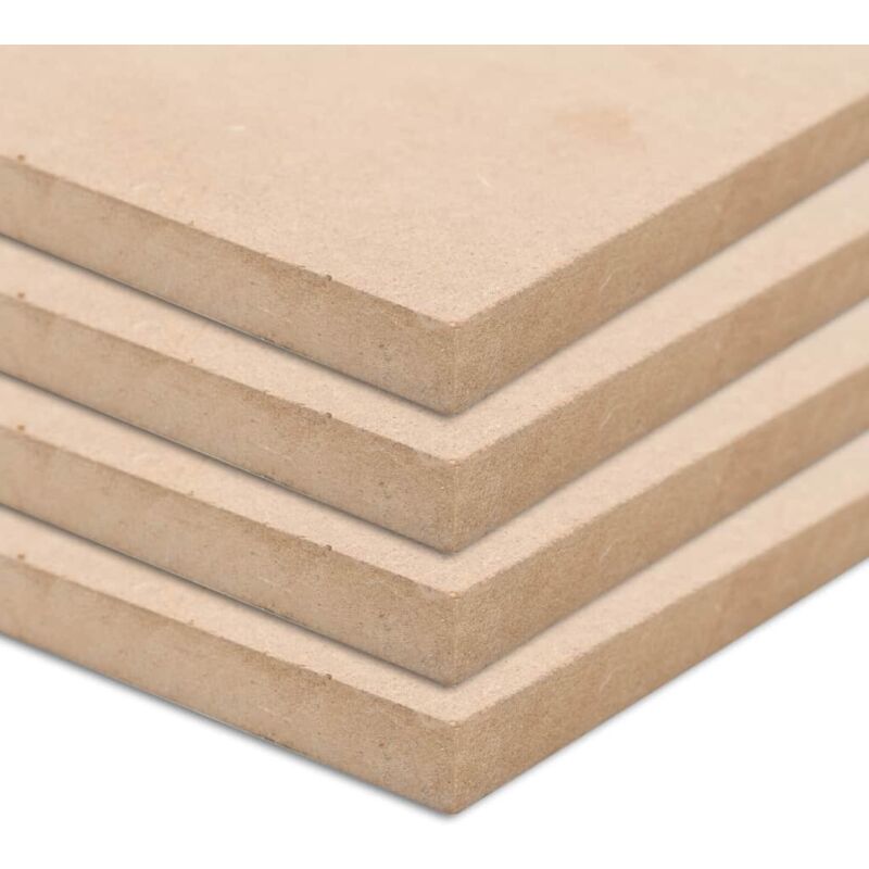 Hommoo - Pannelli in mdf 4 pz Rettangolari 120x60