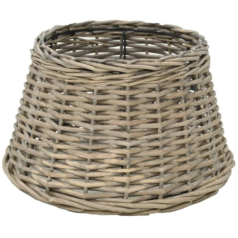 

Pantalla de lámpara de mimbre 38x23 cm natural - Hommoo