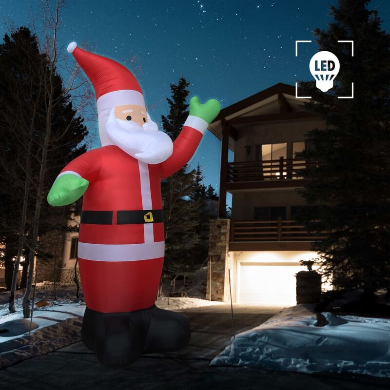 

Hommoo Papá Noel de Navidad inflable con LED IP44 600 cm XXL