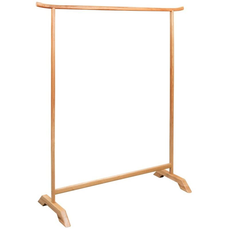 

Hommoo Perchero de ropa de madera maciza de roble 125x175 cm