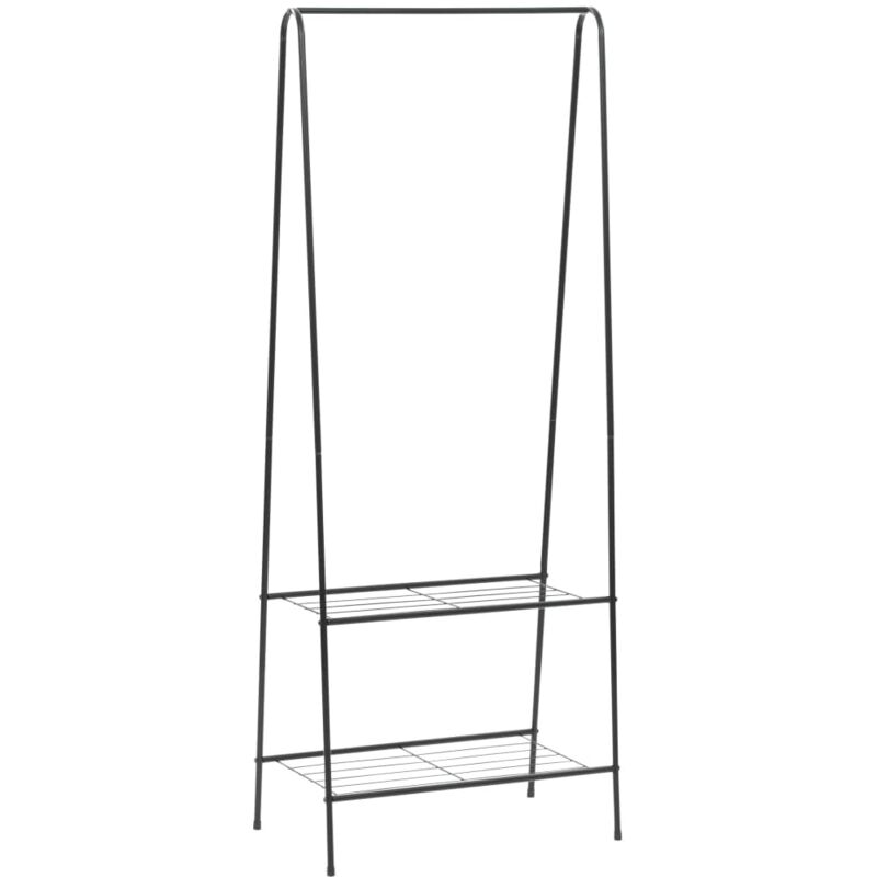 

Perchero de ropa negro 59x35x150 cm - Hommoo
