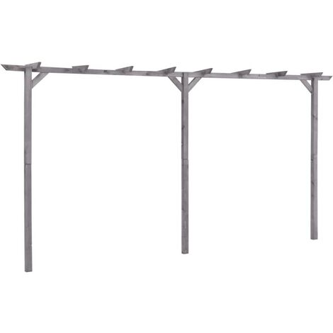 vidaXL Pérgola de Pared para Jardín Madera de Pino FSC 2x3x2,2 m Cenador Pared