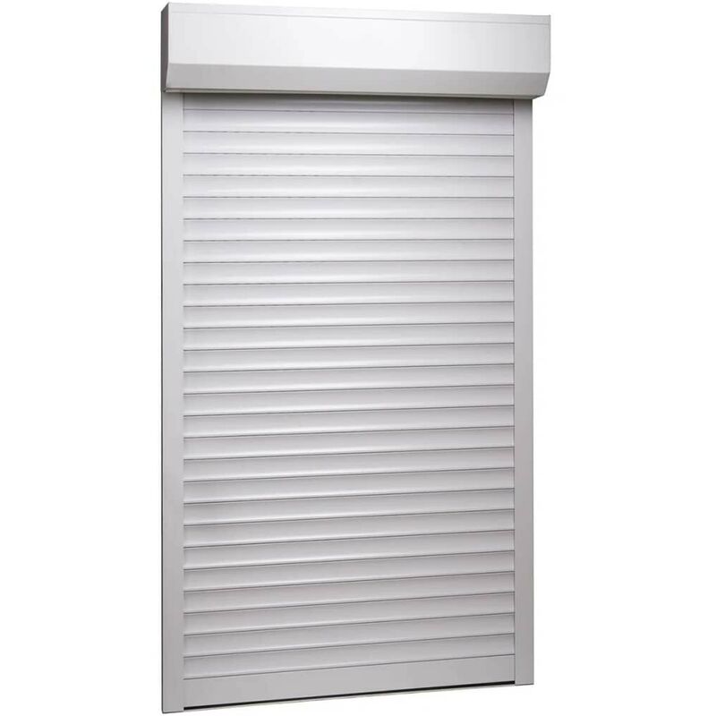 

Hommoo Persiana enrollable aluminio blanca 100x210 cm