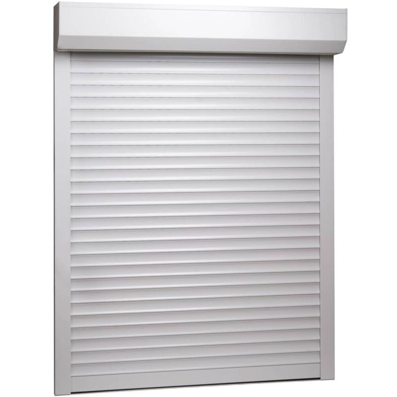 

Hommoo Persiana enrollable aluminio blanca 120x150 cm