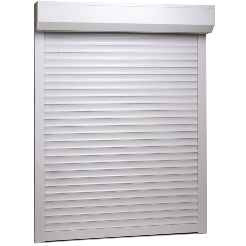

Hommoo Persiana enrollable aluminio blanca 140x150 cm