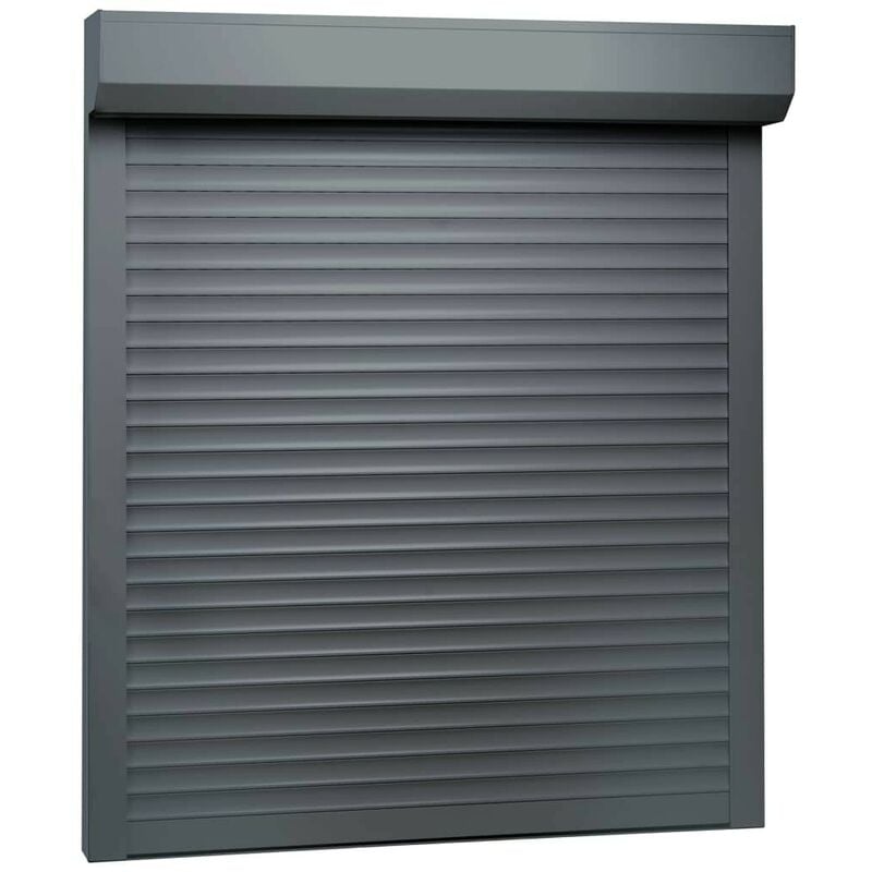 

Persiana enrollable aluminio gris antracita 100x120 cm - Hommoo
