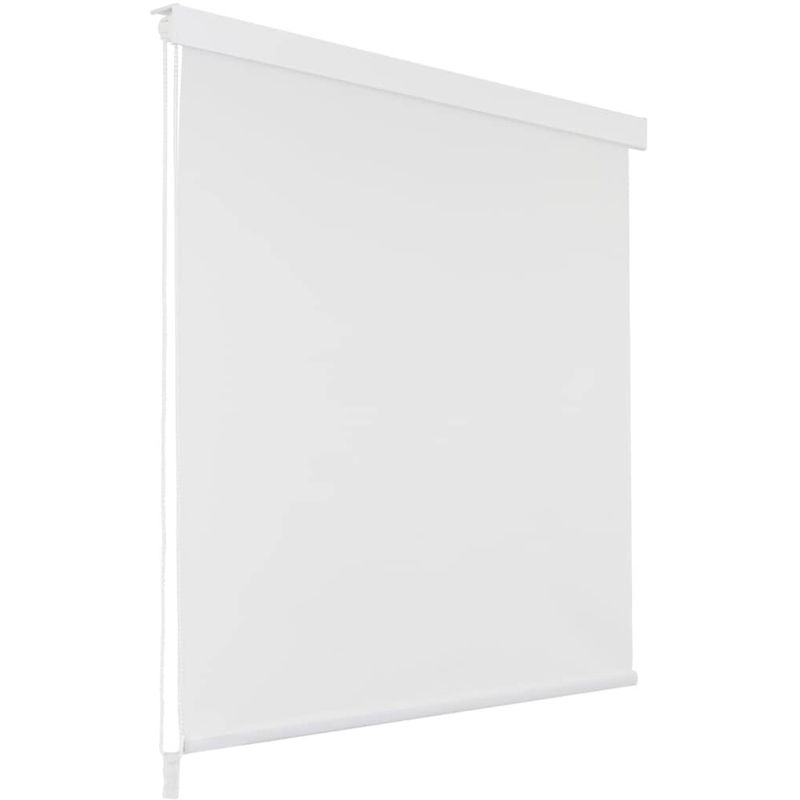 

Persiana enrollable de ducha 160x240 cm blanco - Hommoo