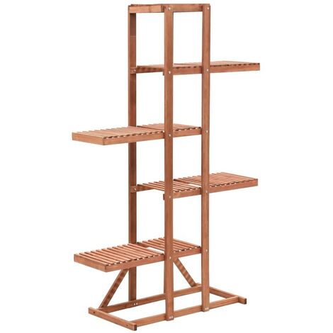 Hommoo Piedistallo per Piante in Legno di Cedro 86x36x139 cm VD11934