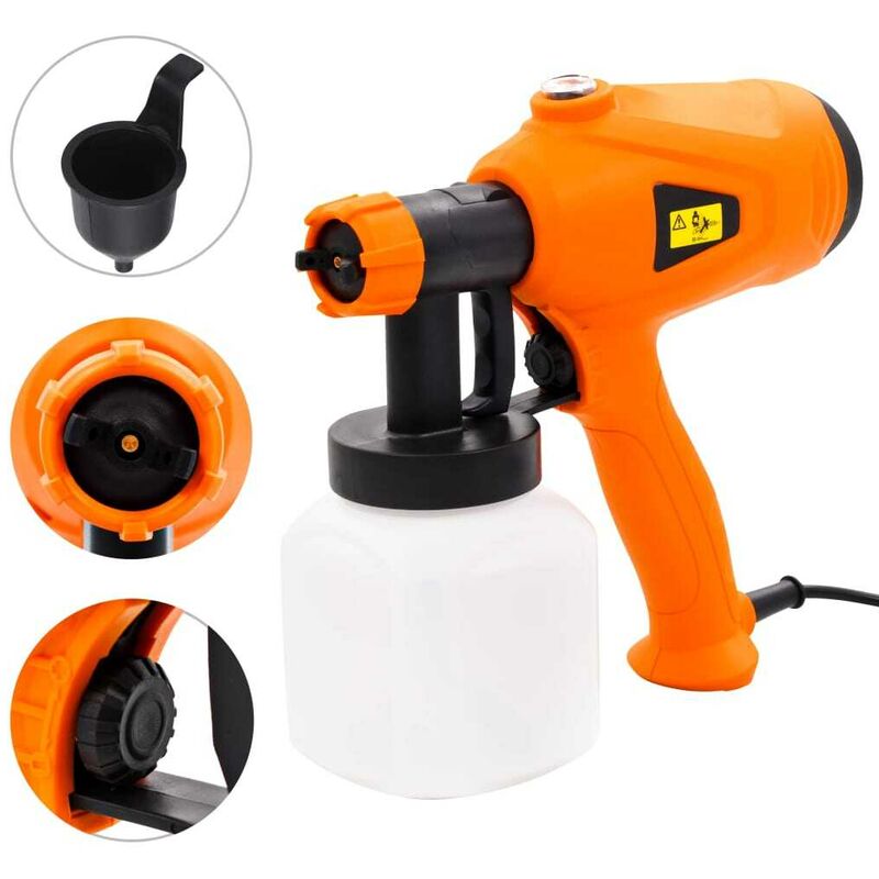 

Pistola pulverizadora de pintura eléctrica 350 W 800ml - Hommoo