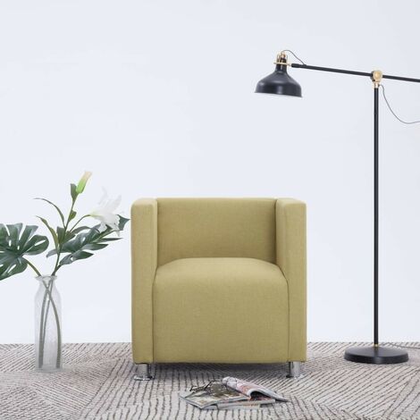 vidaXL Poltrona Cubo Relax Elegante Imbottita Seggiola Cabriolet Divanetto a Pozzetto Telaio Legno Rivestita in Similpelle Marrone