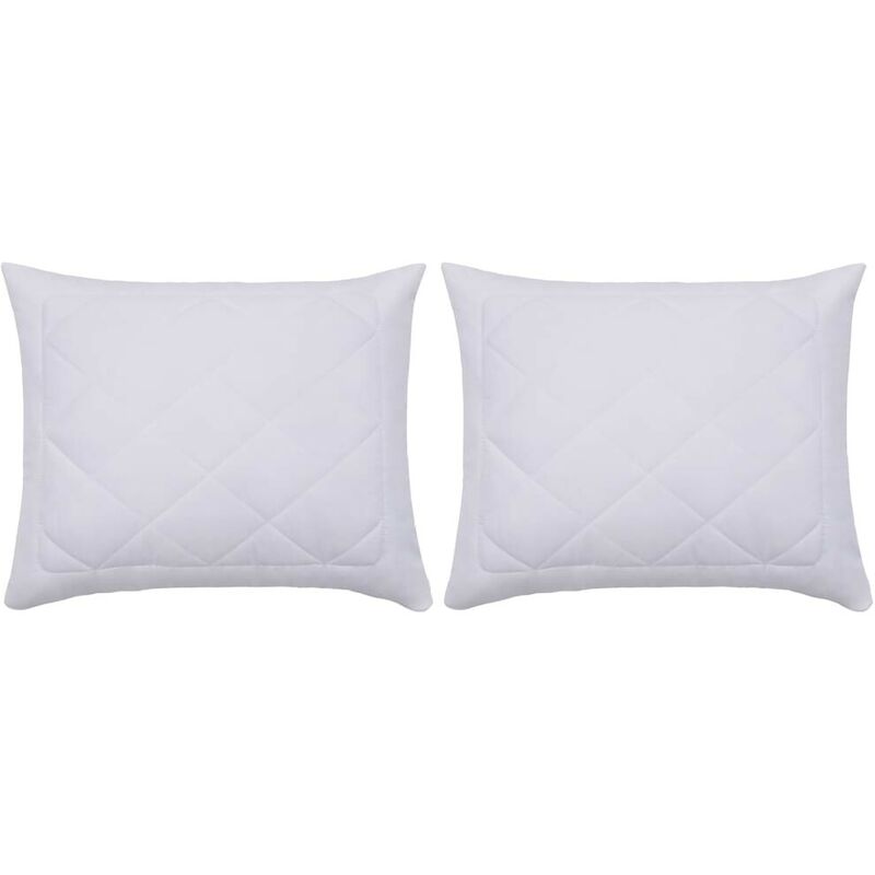 

Protectores de almohada 2 unidades blanco 60x70 cm - Hommoo