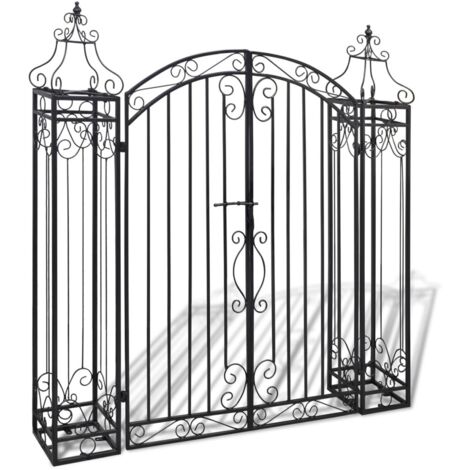 Puerta jardín de hierro forjado cm