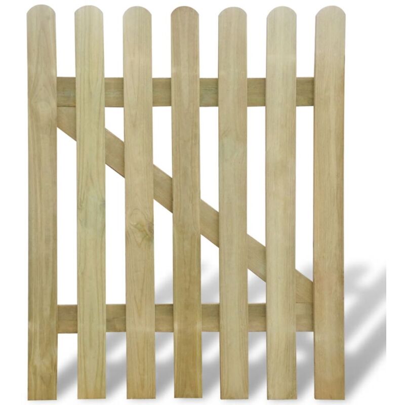 

Puerta de valla de jardín de madera 100x120 cm - Hommoo