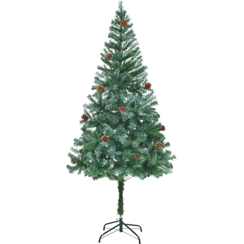 

árbol de Navidad glaseado con piñas 180 cm - Hommoo