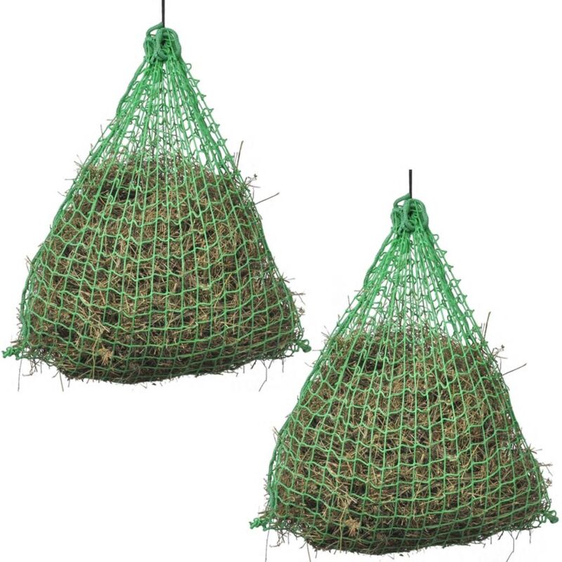 

Redes para heno 2 uds redondas 0,75x0,75 m PP - Hommoo