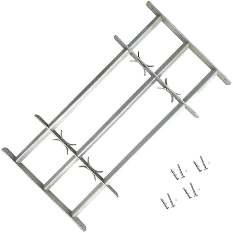 

Reja de seguridad ajustable ventana con 3 barras 700-1050 mm - Hommoo