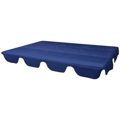 Hommoo Replacement Canopy for Garden Swing Blue 226x186 cm