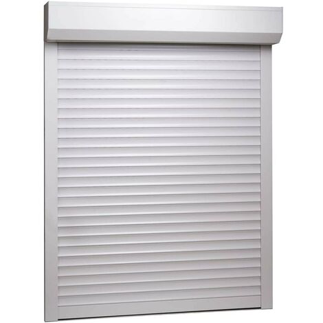 Hommoo Roller Shutter Aluminium 110x130 cm White